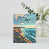 Del Mar California San Diego Beach Pacific Card (Stehend Vorderseite)