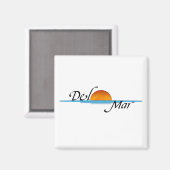 Del Mar Sunset Magnet (Vorderseite/Rückseite)