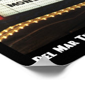 Del Mar Theater, Santa Cruz 11x17 Poster (Ecke)