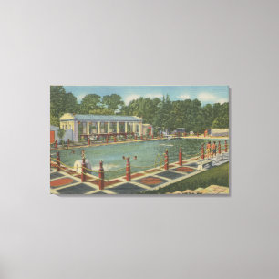 Del Monte, CA - der römische Kopfsprung im Hotel Leinwanddruck