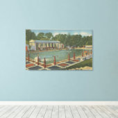 Del Monte, CA - The Roman Plunge im Hotel Leinwanddruck (Insitu (Holzboden))