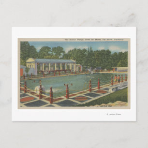 Del Monte, CA - The Roman Plunge im Hotel Postkarte