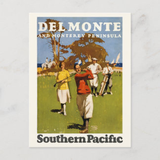 Del Monte und Monterey Peninsula Vintage Poster 19 Postkarte