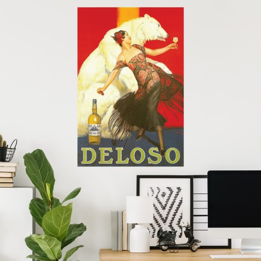 Del Oso Liqueurs Paris 1930er Poster (Heimbüro)