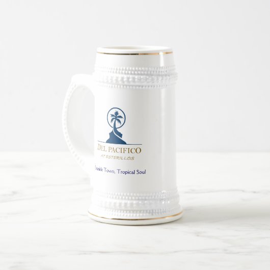 Del Pacifico Beer Stein Bierglas (Vorderseite Links)