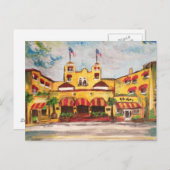 Del Ray Beach, Florida Painting Postcard Postkarte (Vorne/Hinten)
