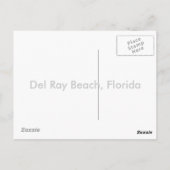 Del Ray Beach, Florida Painting Postcard Postkarte (Rückseite)