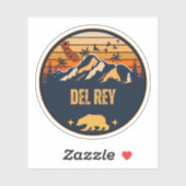 Del Rey, Kalifornien Aufkleber (Blatt)