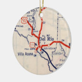 Del Rio 1948 Karte Keramik Ornament (Links)