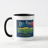 Del Rio Apple Crate LabelMedford, OR Tasse (Links)