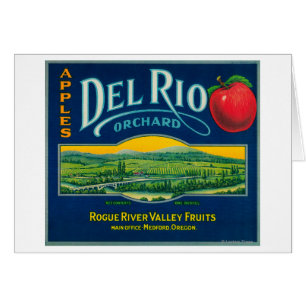 Del Rio Apple Kiste LabelMedford ODER