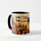 Del Rio Texas Andenkenwindmühle Tasse (Vorderseite Links)
