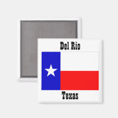 Del Rio texas fahnet magnete Souvenirs Magnet (Vorderseite/Rückseite)