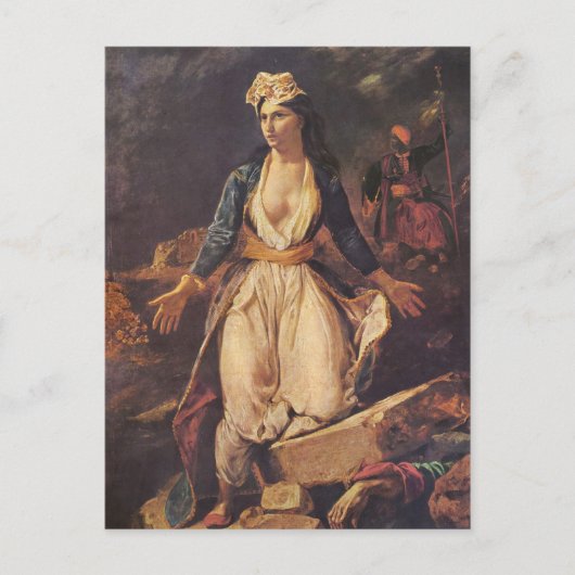 Delacroix Art Postkarte (Vorderseite)