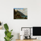 Delacroix - Blick auf Tanger vom Meer Poster (Heimbüro)