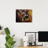 Delacroix - Blume Stillleben Poster (Heimbüro)