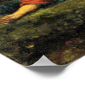 Delacroix - Christus in Gethsemane Poster (Ecke)