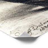 Delacroix - Das Lied der Ophelie (Akt IV Szene V) Poster (Ecke)