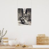 Delacroix - Das Lied der Ophelie (Akt IV Szene V) Poster (Küche)