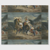 Delacroix Der Kampf der Giaour und Hassan Geschenkpapier (Flach)