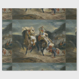 Delacroix Der Kampf des Giaour und Hassan Geschenkpapier