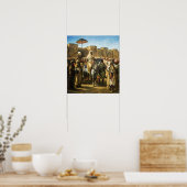 Delacroix - der Sultan Marokkos Poster (Küche)
