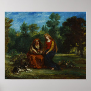 Delacroix - Die Bildung der Jungfrau Poster