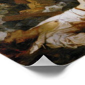 Delacroix - die Freiheit, die das Volk führt Poster (Ecke)