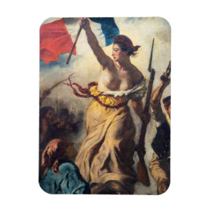 Delacroix - Die Freiheit führt das Volk Nahaufnahm Magnet
