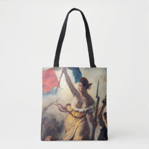 Delacroix - Die Freiheit führt das Volk Nahaufnahm Tasche