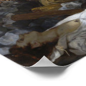 Delacroix Die Freiheit führt das Volk Poster (Ecke)