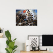 Delacroix Die Freiheit führt das Volk Poster (Heimbüro)
