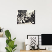 Delacroix - Die Vergiftung des Vaters des Hamlet ( Poster (Heimbüro)