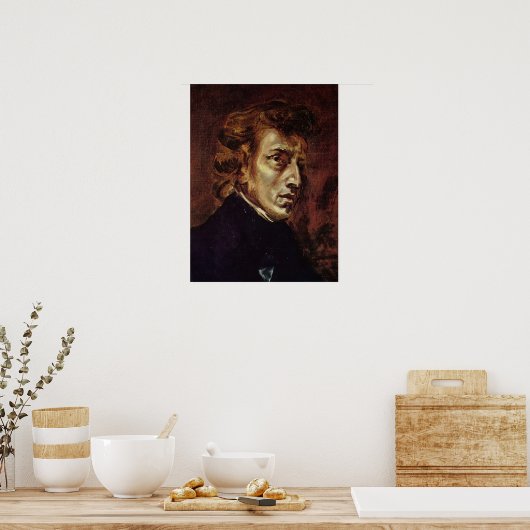 Delacroix - Frederic Chopin Poster (Küche)