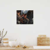 Delacroix - Freed Angelika oder St. George Poster (Küche)