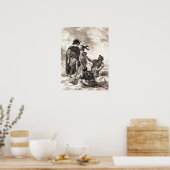 Delacroix - Hamlet und Horatio vor der Gravedi... Poster (Küche)