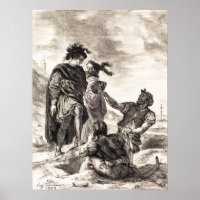 Delacroix - Hamlet und Horatio vor der Gravedi...