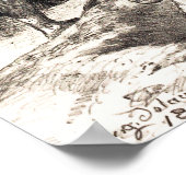 Delacroix - Hamlet und Horatio vor der Gravedi... Poster (Ecke)