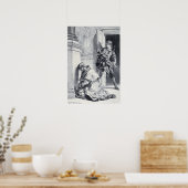 Delacroix - Hamlet versucht, den König zu töten Poster (Küche)
