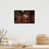 Delacroix - Herkules und Alcestis Poster (Küche)