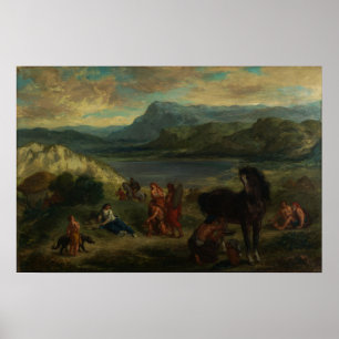 Delacroix - Ovid bei den Skythen 1859 Poster
