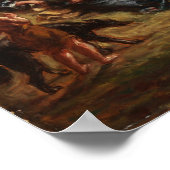 Delacroix - Ovide in Scythians 1862 Poster (Ecke)