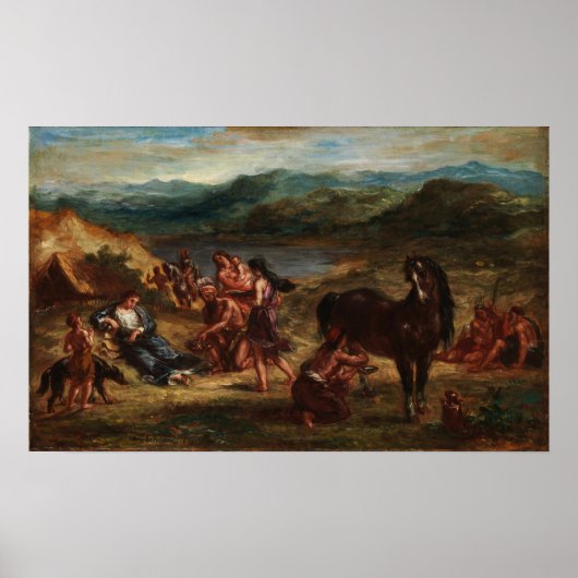 Delacroix - Ovide in Scythians 1862 Poster (Vorne)