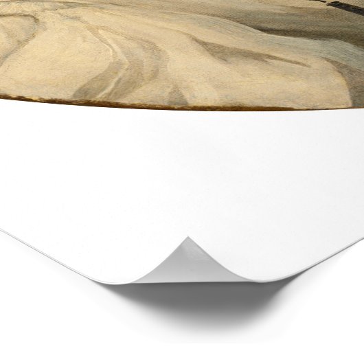 Delacroix - Portrait Poster (Ecke)