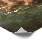 Delacroix - Reiter durch ein Ford Poster (Ecke)