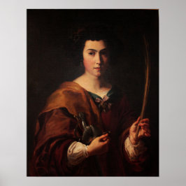 Delacroix - Saint Catherine Poster