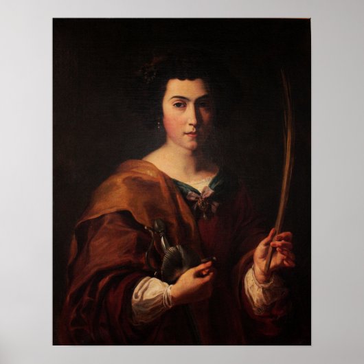 Delacroix - Saint Catherine Poster (Vorne)