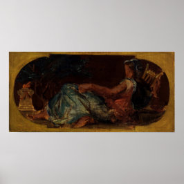 Delacroix - Skizze für den Friedenssalon Poster