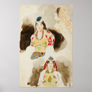 Delacroix - Travel Album in Marokko Poster