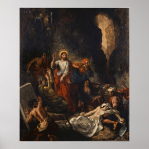 Delacroix - Wiederauferstehung von Lazare 1850 Poster
